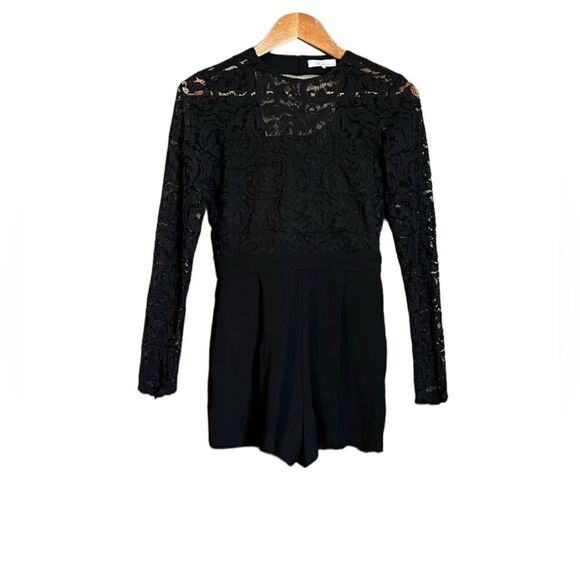 Parker black lace romper. Size xs - Picture 1 of 10